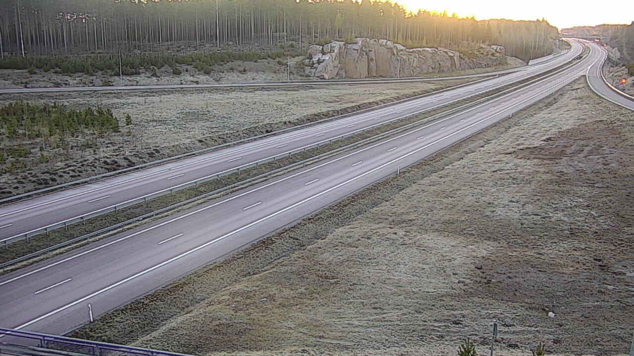 Weather Camera Image Väg 7 Vederlax, Kattilainen, Virolahti, Kymenlaakso