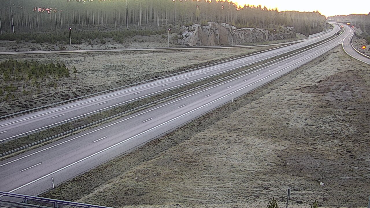 Weather Camera Image Väg 7 Vederlax, Kattilainen, Virolahti, Kymenlaakso