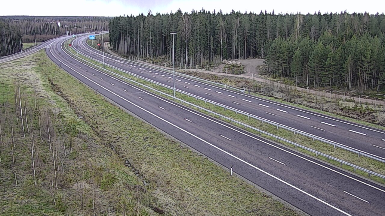 Weather Camera Image Väg 7 Vederlax, Vaalimaa, Lappeenrannantie, Virolahti, Kymenlaakso