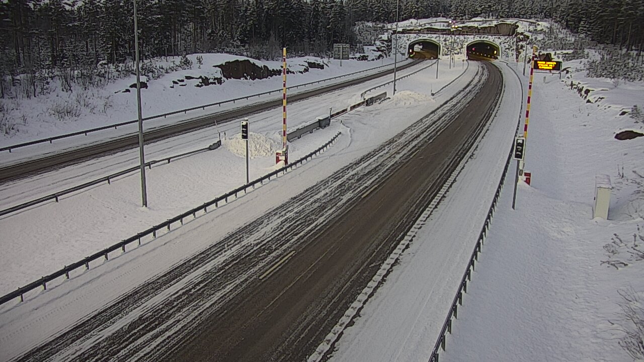 Kelikamerat Kuva Tie 7 Virolahti, Vaalimaan tunneli, puomi itä, Virolahti, Kymenlaakso
