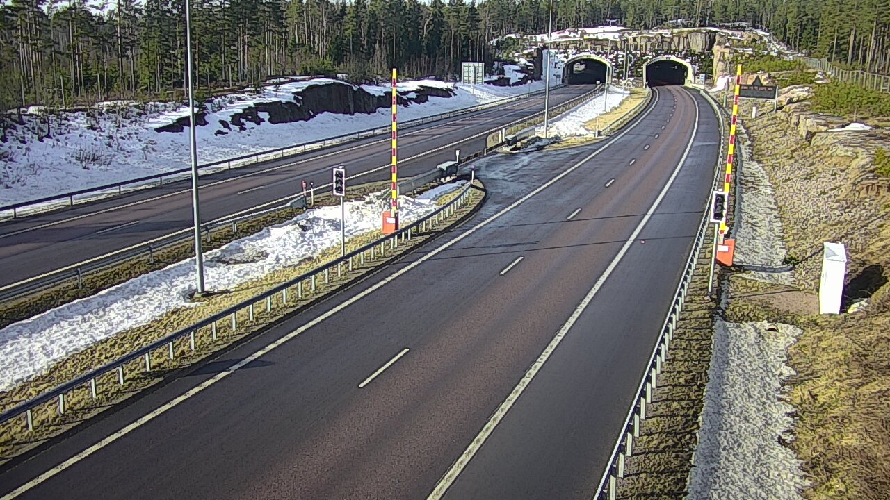 Kelikamerat Kuva Tie 7 Virolahti, Vaalimaan tunneli, puomi itä, Virolahti, Kymenlaakso