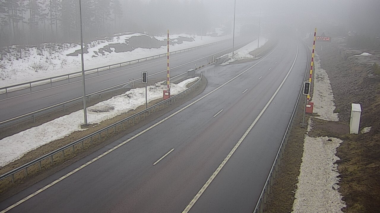 Kelikamerat Kuva Tie 7 Virolahti, Vaalimaan tunneli, puomi itä, Virolahti, Kymenlaakso