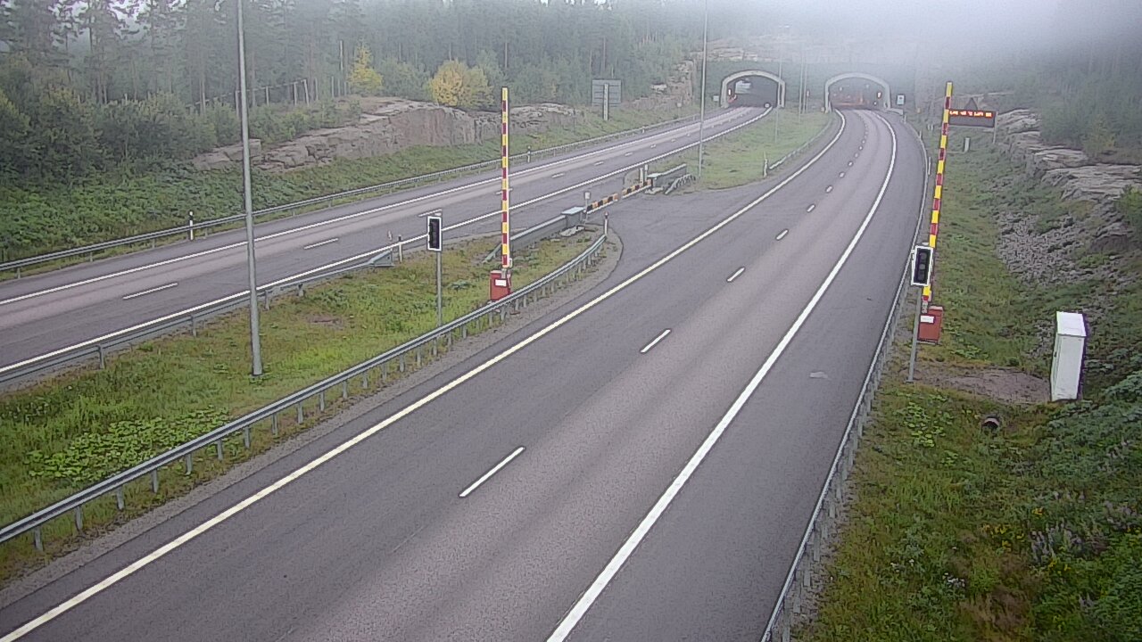 Kelikamerat Kuva Tie 7 Virolahti, Vaalimaan tunneli, puomi itä, Virolahti, Kymenlaakso