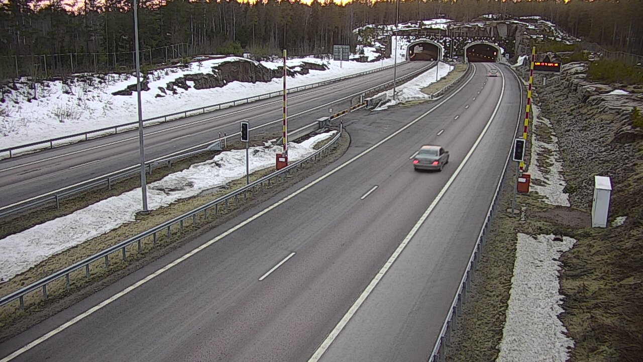 Kelikamerat Kuva Tie 7 Virolahti, Vaalimaan tunneli, puomi itä, Virolahti, Kymenlaakso