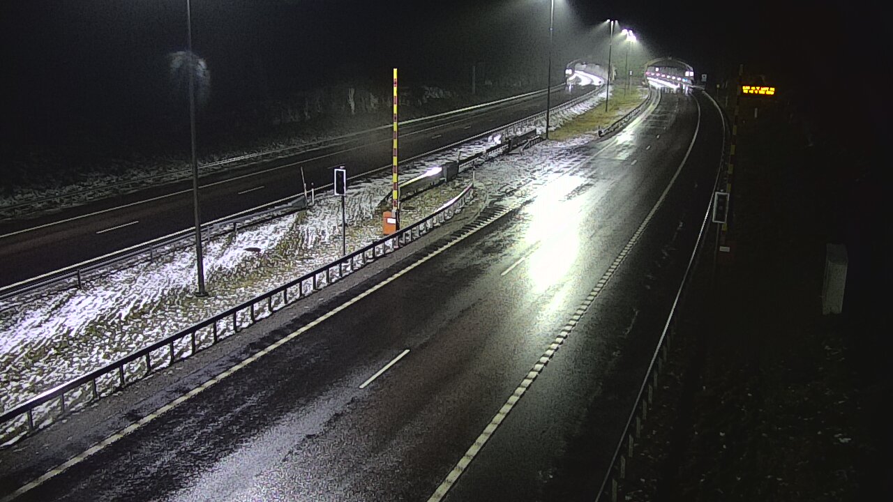 Weather Camera Image Väg 7 Vederlax, Vaalimaan tunneli, bom öst, Virolahti, Kymenlaakso