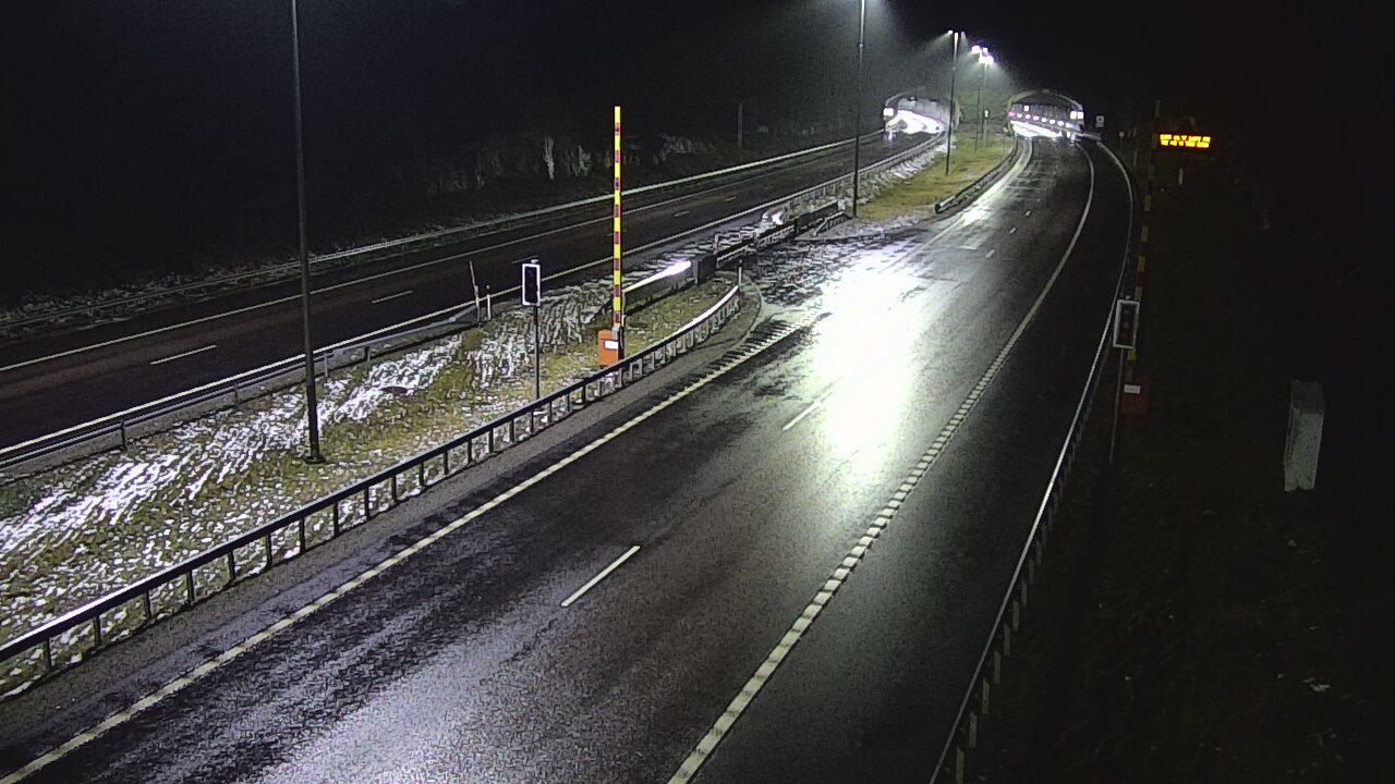 Weather Camera Image Väg 7 Vederlax, Vaalimaan tunneli, bom öst, Virolahti, Kymenlaakso