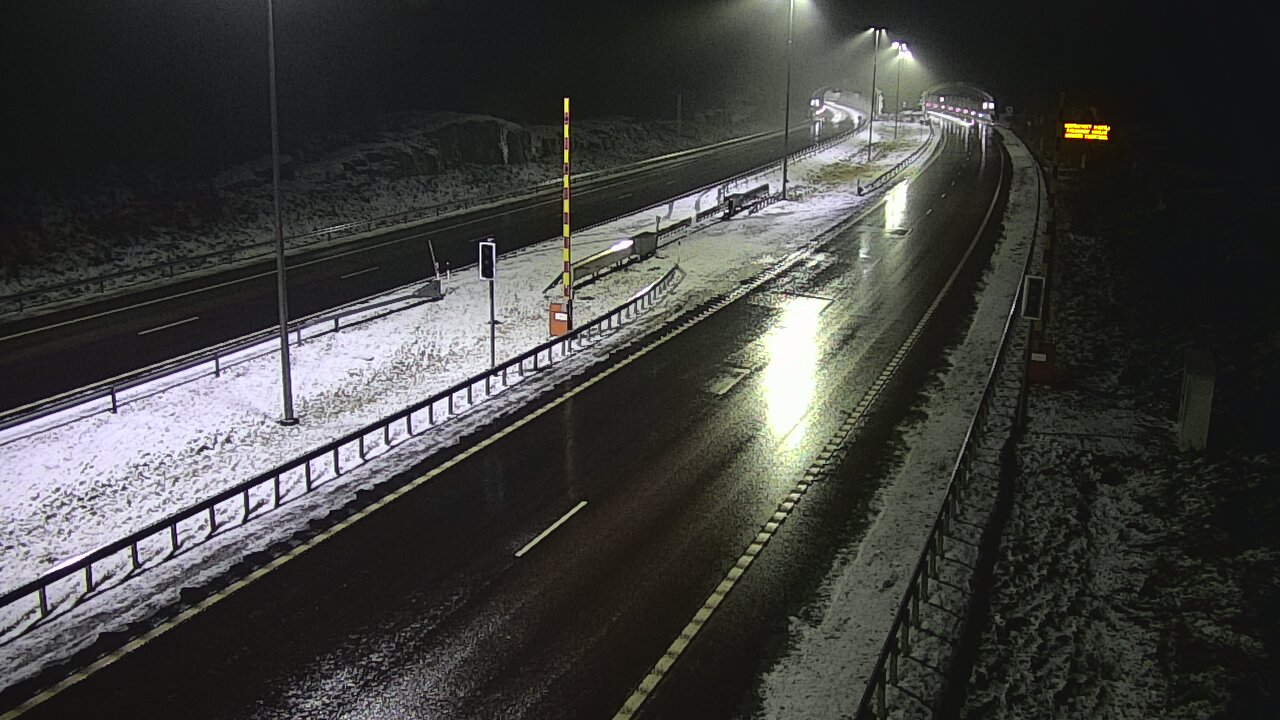 Weather Camera Image Väg 7 Vederlax, Vaalimaan tunneli, bom öst, Virolahti, Kymenlaakso