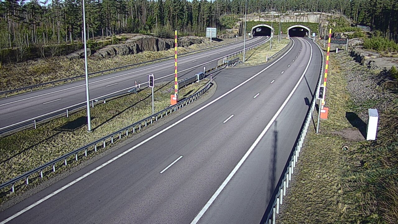 Weather Camera Image Road 7 Virolahti, Vaalimaan tunneli, boom east, Virolahti, Kymenlaakso