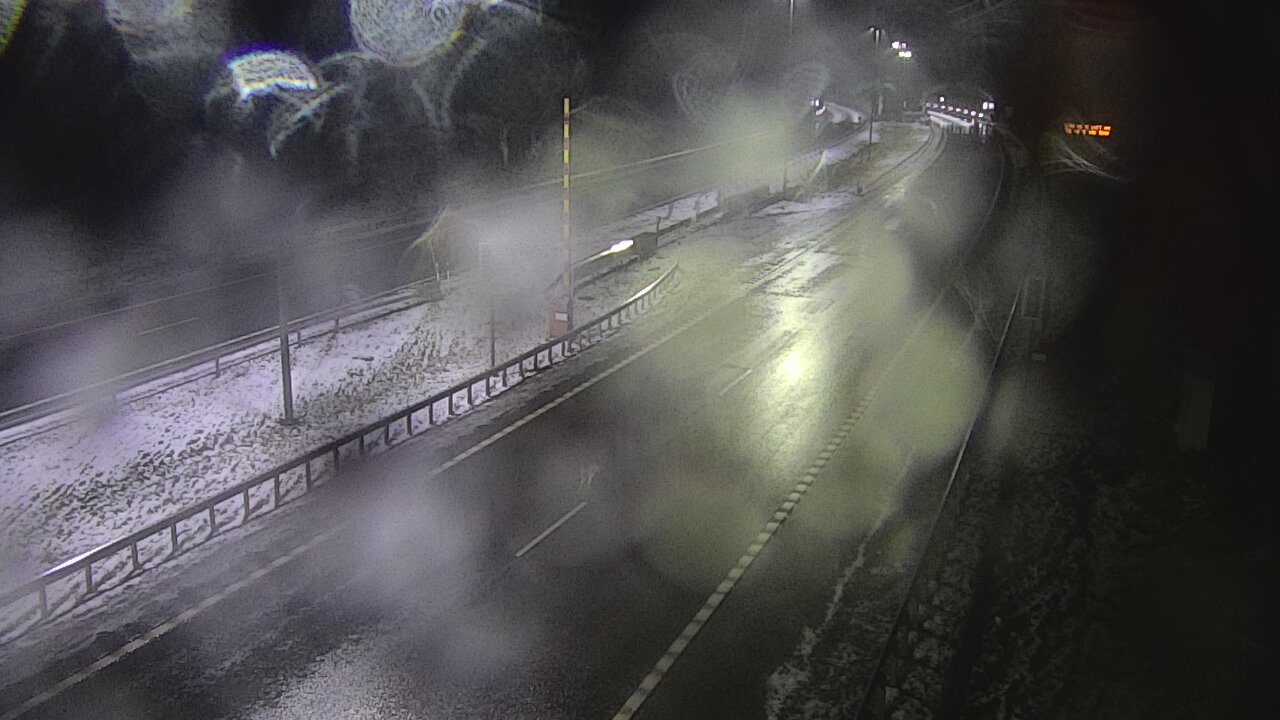 Weather Camera Image Väg 7 Vederlax, Vaalimaan tunneli, bom öst, Virolahti, Kymenlaakso