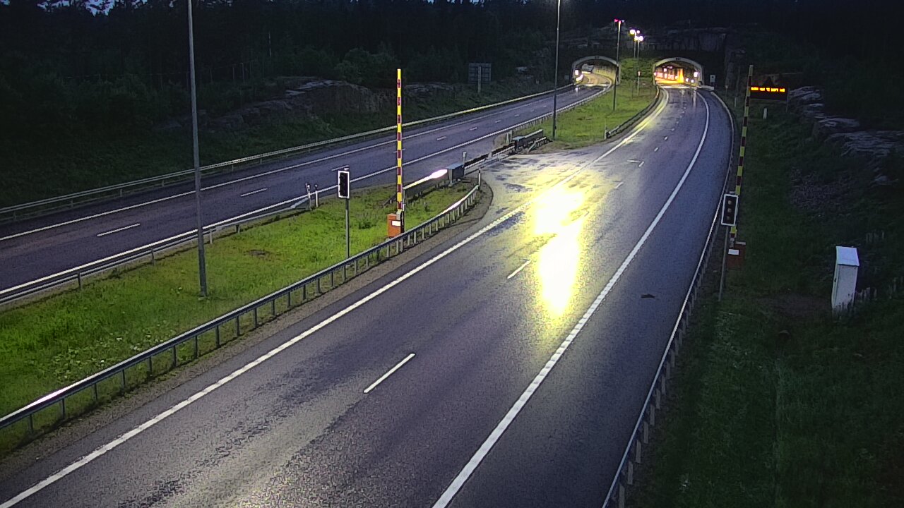 Kelikamerat Kuva Tie 7 Virolahti, Vaalimaan tunneli, puomi itä, Virolahti, Kymenlaakso