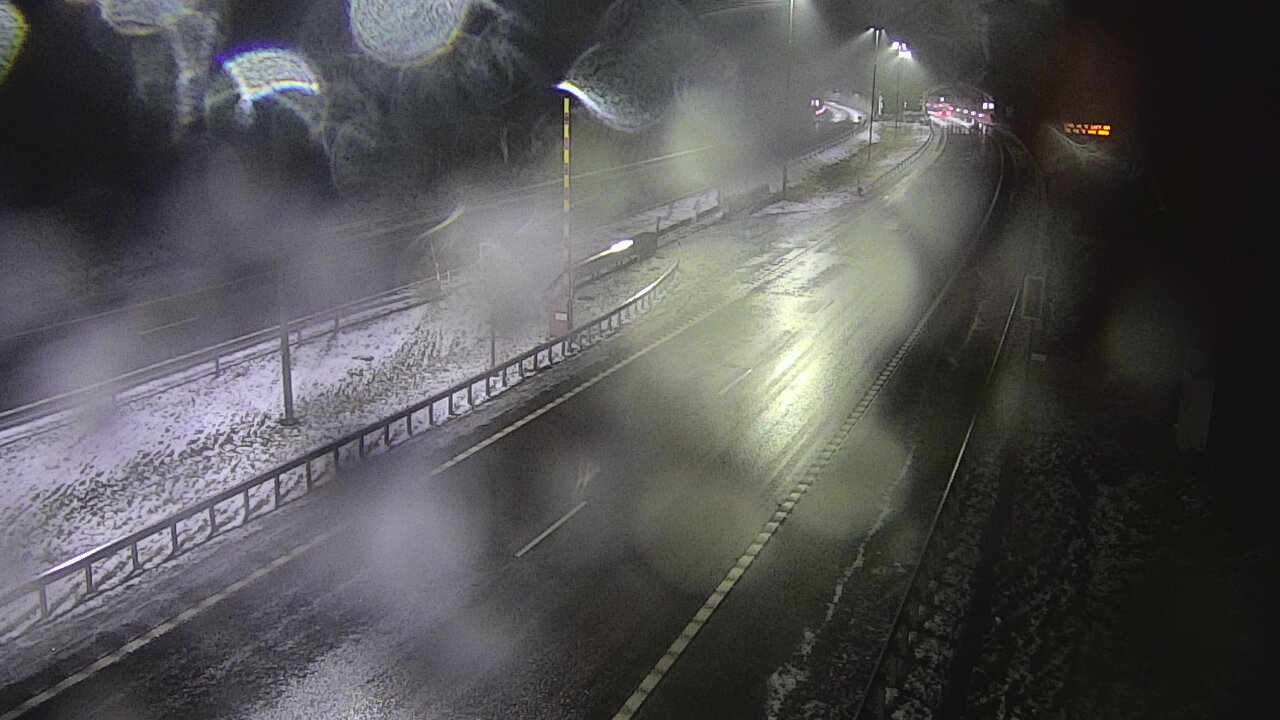 Weather Camera Image Väg 7 Vederlax, Vaalimaan tunneli, bom öst, Virolahti, Kymenlaakso