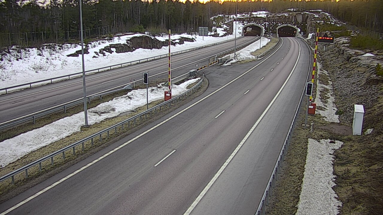 Kelikamerat Kuva Tie 7 Virolahti, Vaalimaan tunneli, puomi itä, Virolahti, Kymenlaakso