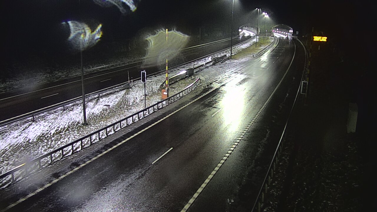 Weather Camera Image Väg 7 Vederlax, Vaalimaan tunneli, bom öst, Virolahti, Kymenlaakso