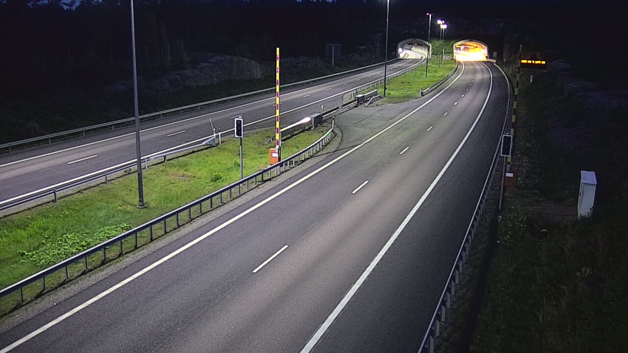 Kelikamerat Kuva Tie 7 Virolahti, Vaalimaan tunneli, puomi itä, Virolahti, Kymenlaakso