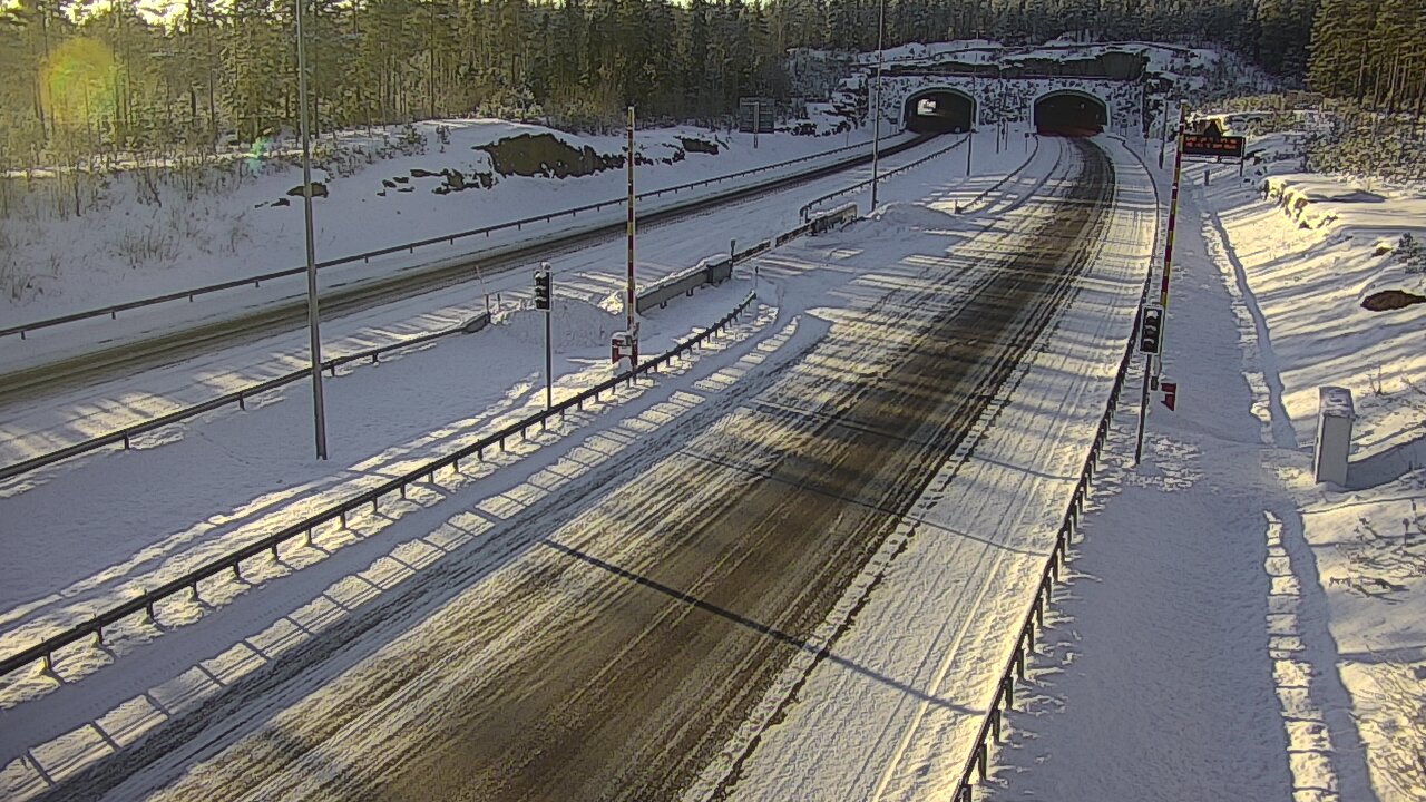 Kelikamerat Kuva Tie 7 Virolahti, Vaalimaan tunneli, puomi itä, Virolahti, Kymenlaakso