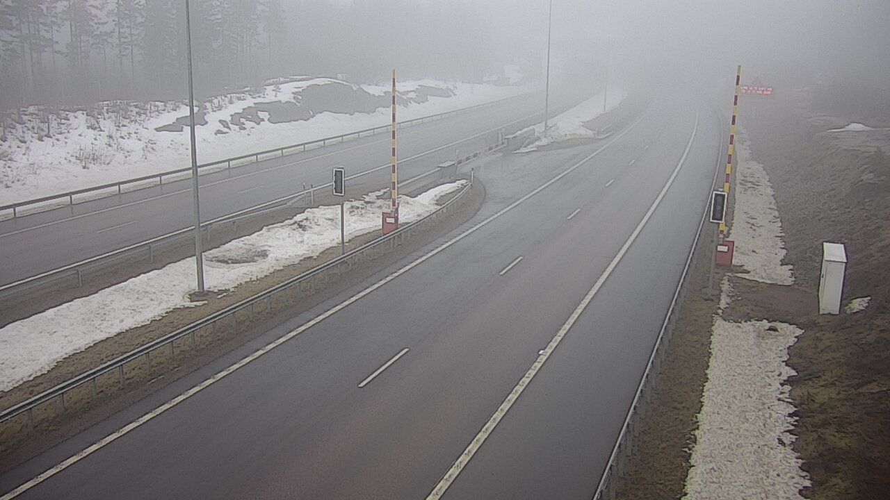 Kelikamerat Kuva Tie 7 Virolahti, Vaalimaan tunneli, puomi itä, Virolahti, Kymenlaakso