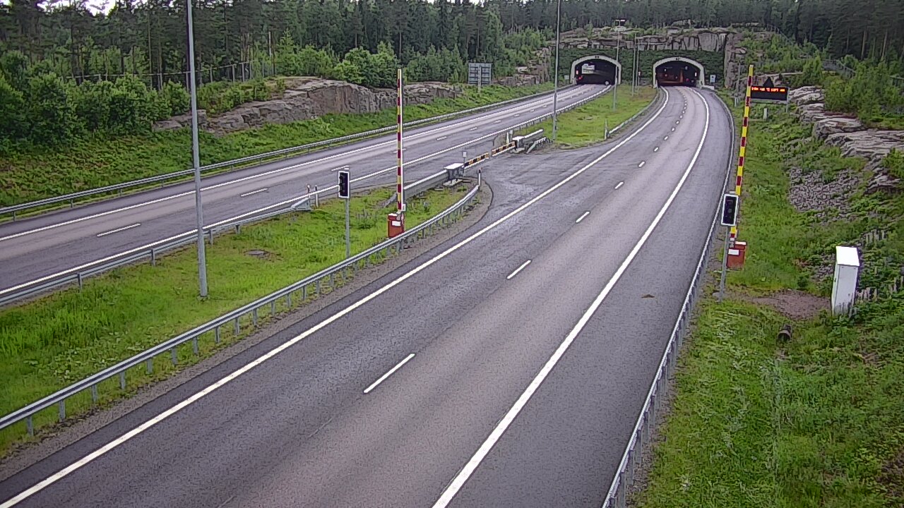 Kelikamerat Kuva Tie 7 Virolahti, Vaalimaan tunneli, puomi itä, Virolahti, Kymenlaakso
