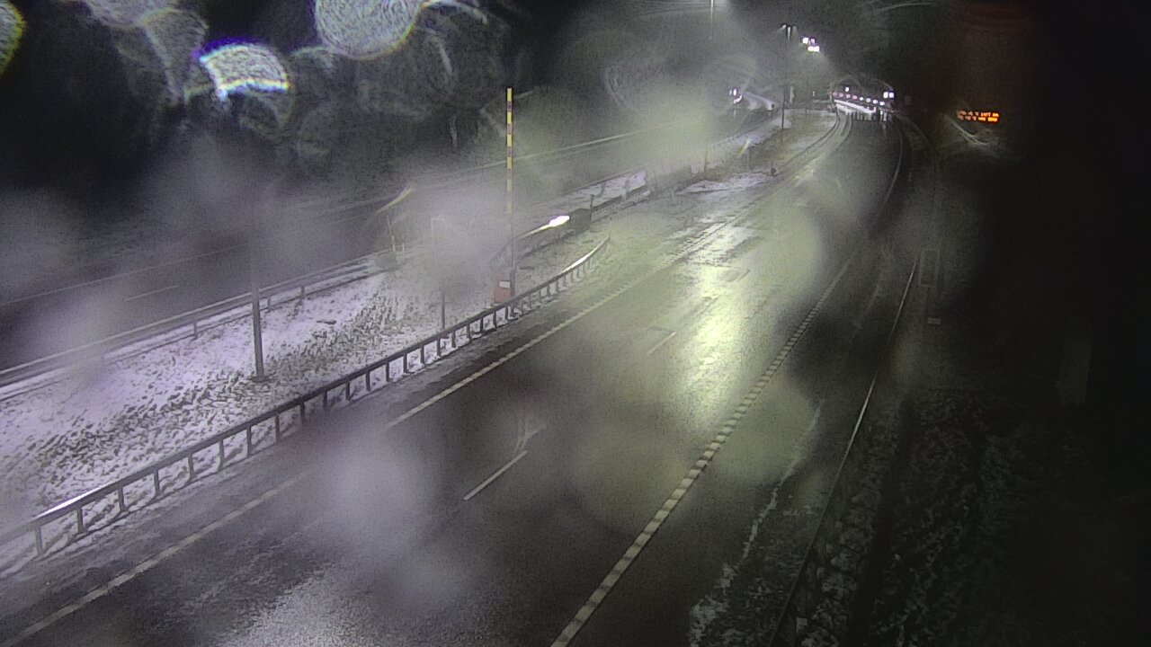 Weather Camera Image Väg 7 Vederlax, Vaalimaan tunneli, bom öst, Virolahti, Kymenlaakso