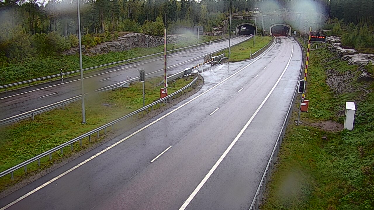 Kelikamerat Kuva Tie 7 Virolahti, Vaalimaan tunneli, puomi itä, Virolahti, Kymenlaakso