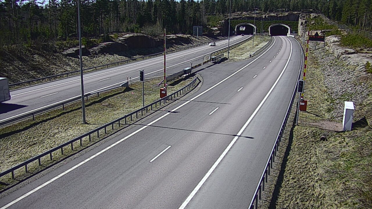 Kelikamerat Kuva Tie 7 Virolahti, Vaalimaan tunneli, puomi itä, Virolahti, Kymenlaakso