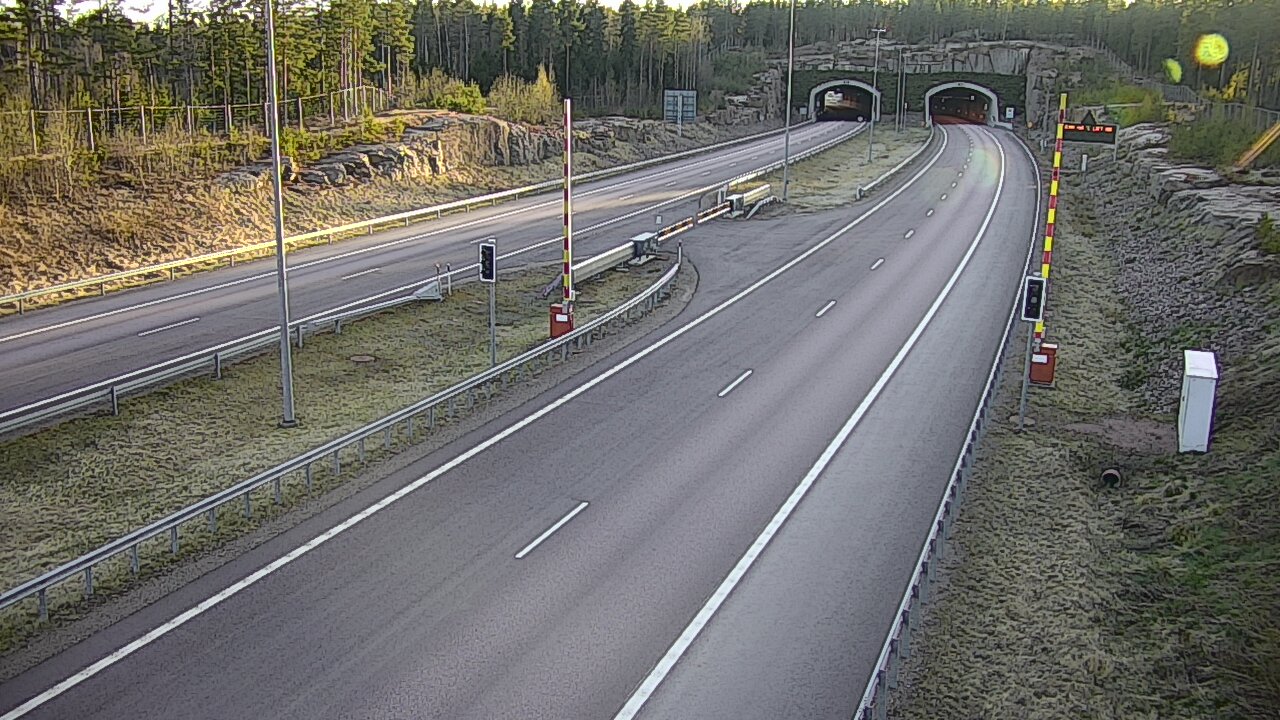 Kelikamerat Kuva Tie 7 Virolahti, Vaalimaan tunneli, puomi itä, Virolahti, Kymenlaakso