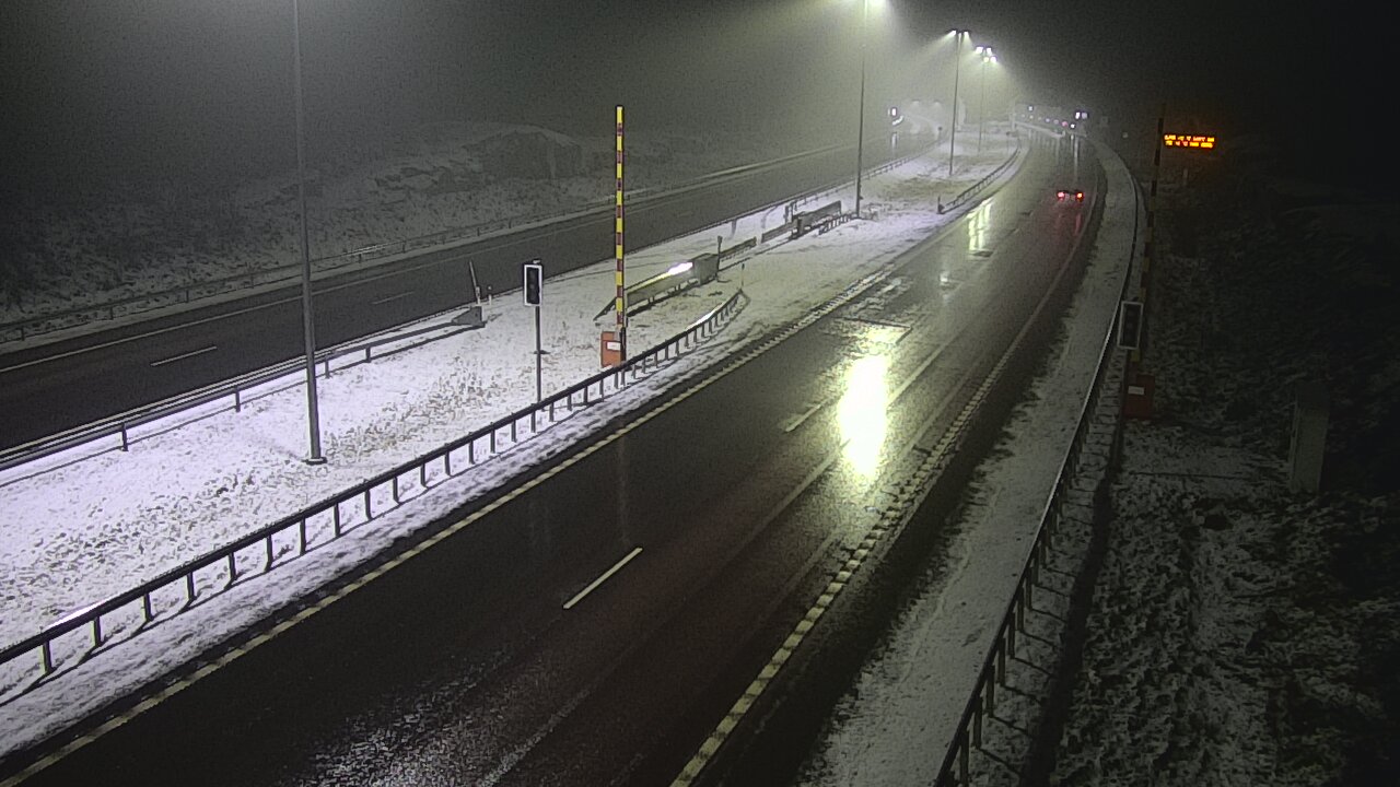 Weather Camera Image Väg 7 Vederlax, Vaalimaan tunneli, bom öst, Virolahti, Kymenlaakso