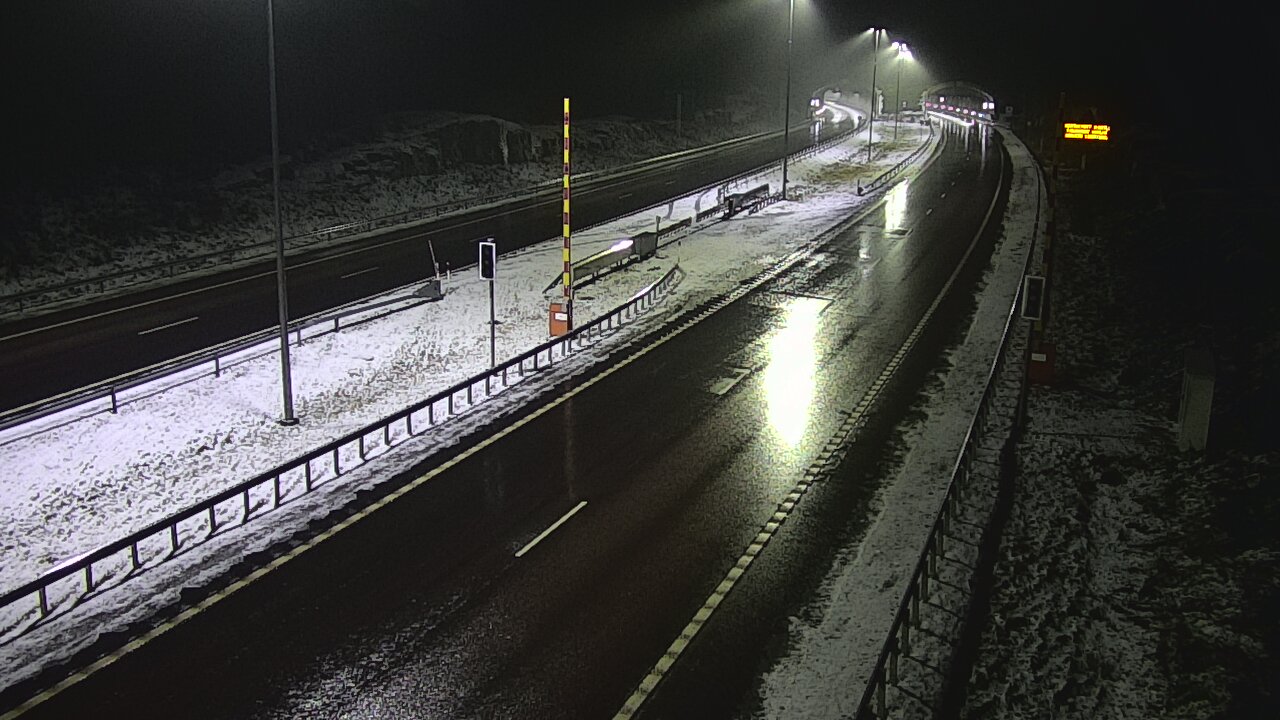 Weather Camera Image Väg 7 Vederlax, Vaalimaan tunneli, bom öst, Virolahti, Kymenlaakso