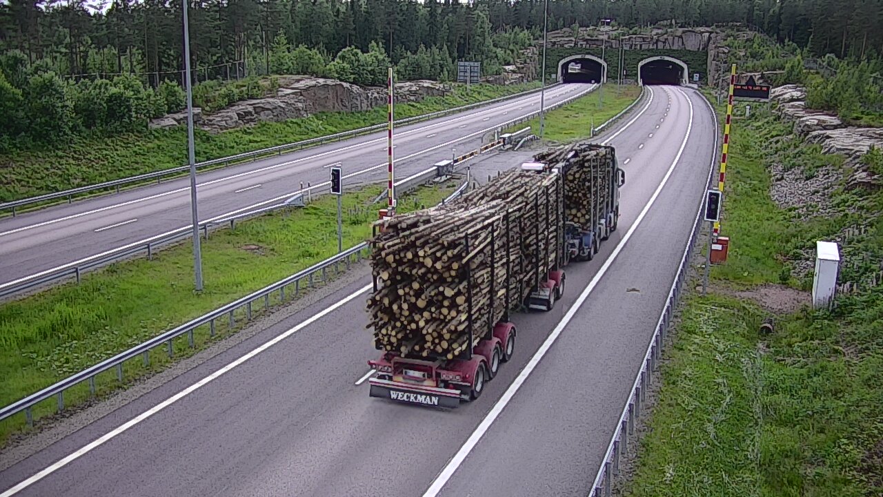 Kelikamerat Kuva Tie 7 Virolahti, Vaalimaan tunneli, puomi itä, Virolahti, Kymenlaakso