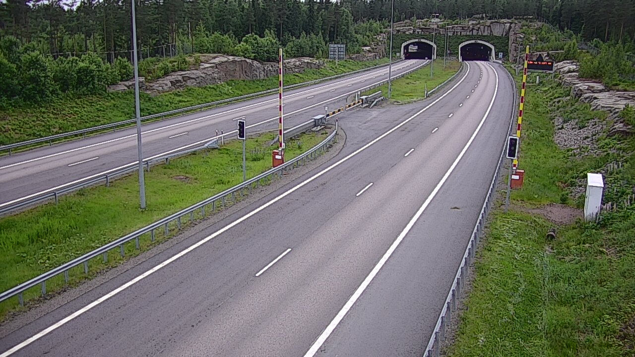 Kelikamerat Kuva Tie 7 Virolahti, Vaalimaan tunneli, puomi itä, Virolahti, Kymenlaakso