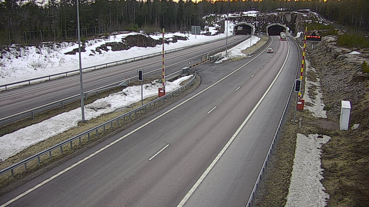 Kelikamerat Kuva Tie 7 Virolahti, Vaalimaan tunneli, puomi itä, Virolahti, Kymenlaakso