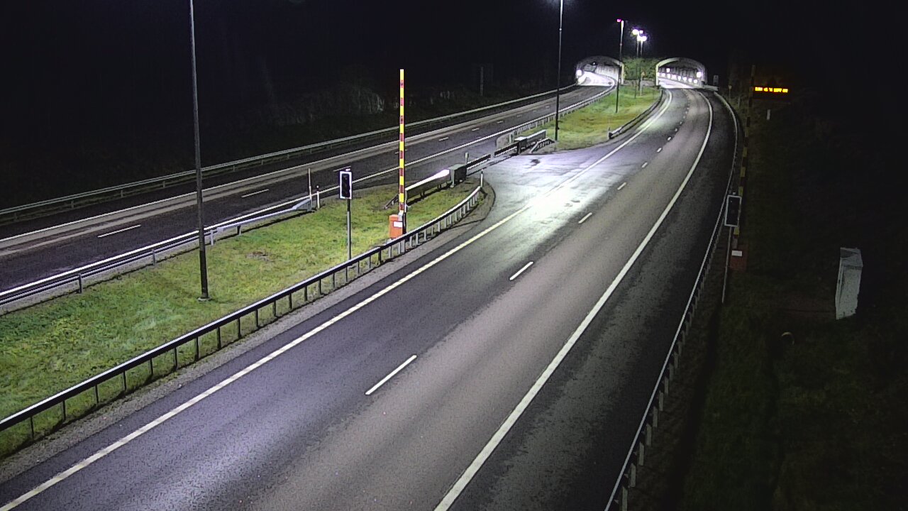 Weather Camera Image Väg 7 Vederlax, Vaalimaan tunneli, bom öst, Virolahti, Kymenlaakso