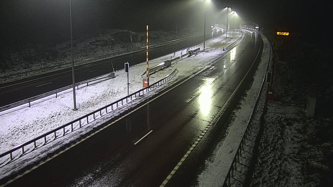 Weather Camera Image Väg 7 Vederlax, Vaalimaan tunneli, bom öst, Virolahti, Kymenlaakso