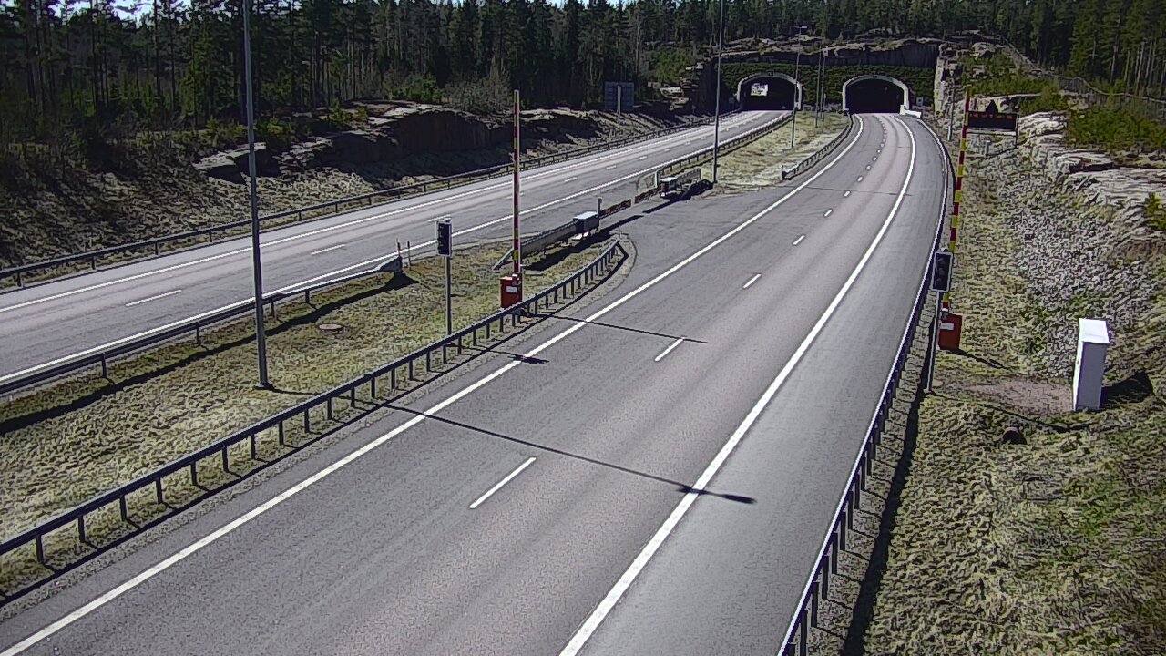 Kelikamerat Kuva Tie 7 Virolahti, Vaalimaan tunneli, puomi itä, Virolahti, Kymenlaakso