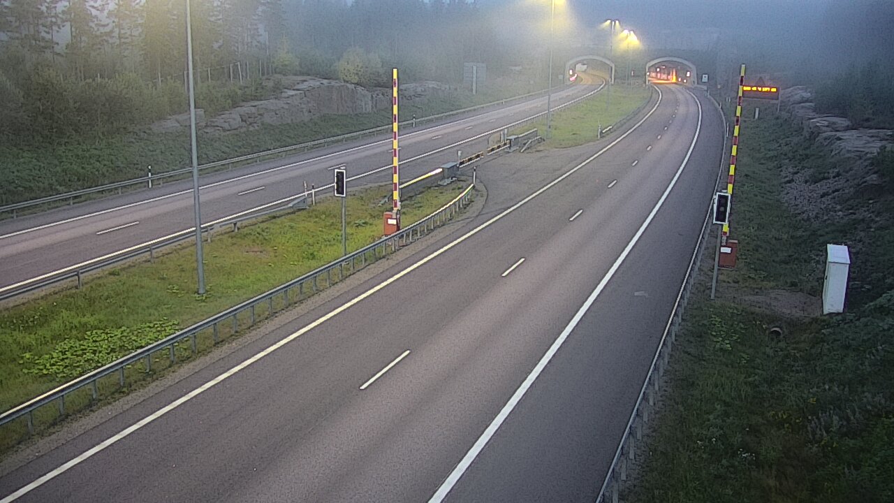 Kelikamerat Kuva Tie 7 Virolahti, Vaalimaan tunneli, puomi itä, Virolahti, Kymenlaakso
