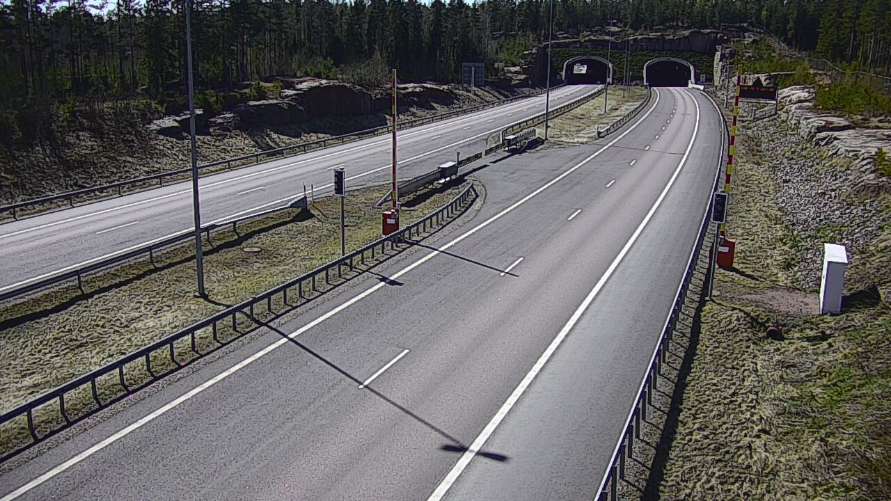 Kelikamerat Kuva Tie 7 Virolahti, Vaalimaan tunneli, puomi itä, Virolahti, Kymenlaakso