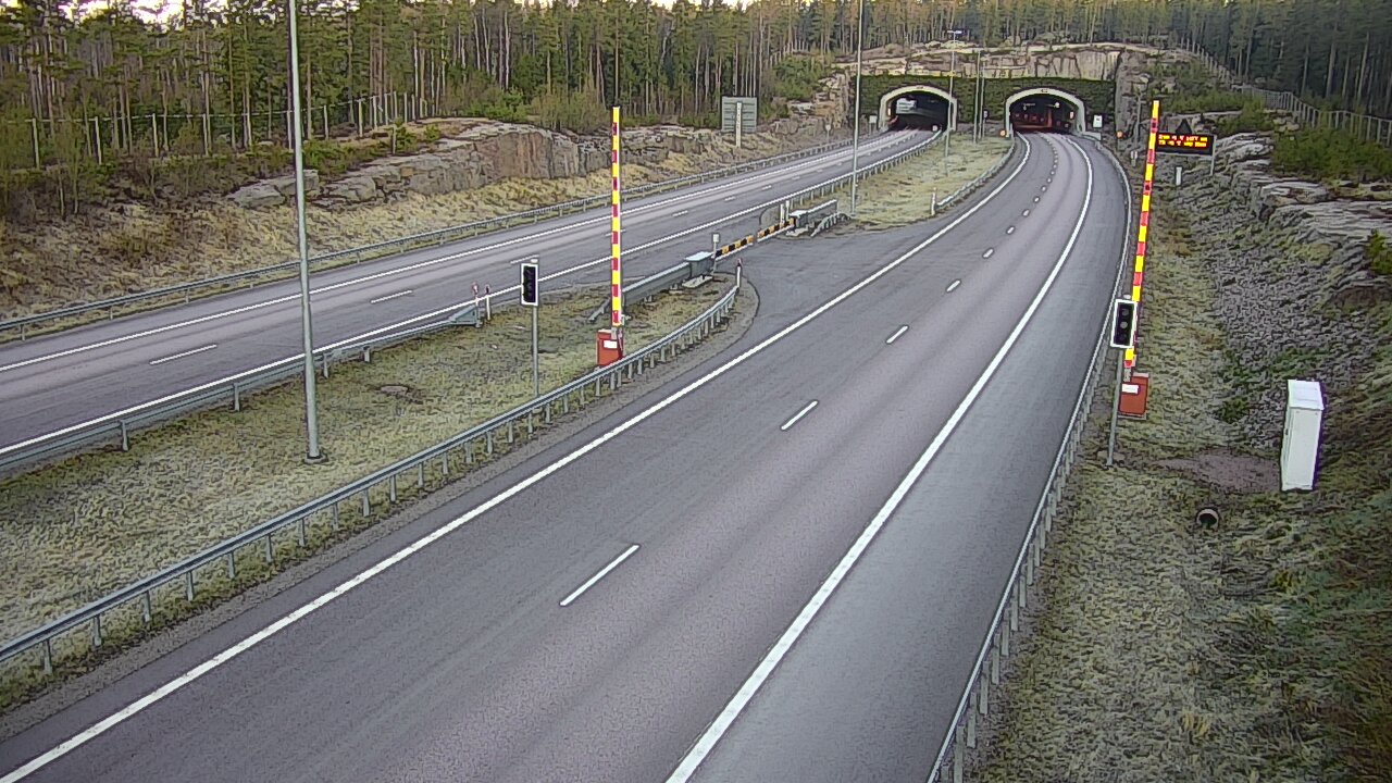 Weather Camera Image Väg 7 Vederlax, Vaalimaan tunneli, bom öst, Virolahti, Kymenlaakso