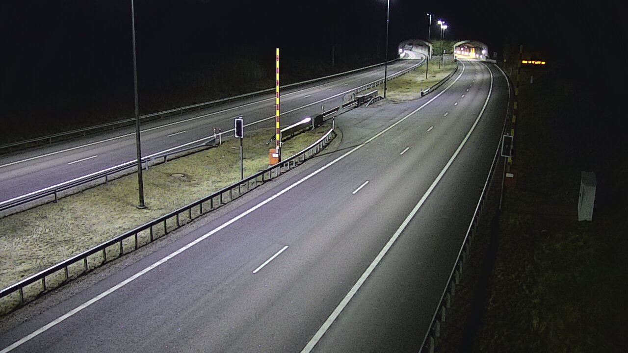 Weather Camera Image Väg 7 Vederlax, Vaalimaan tunneli, bom öst, Virolahti, Kymenlaakso