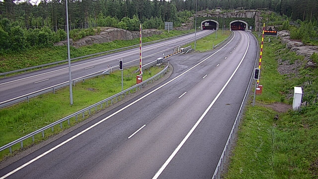 Kelikamerat Kuva Tie 7 Virolahti, Vaalimaan tunneli, puomi itä, Virolahti, Kymenlaakso