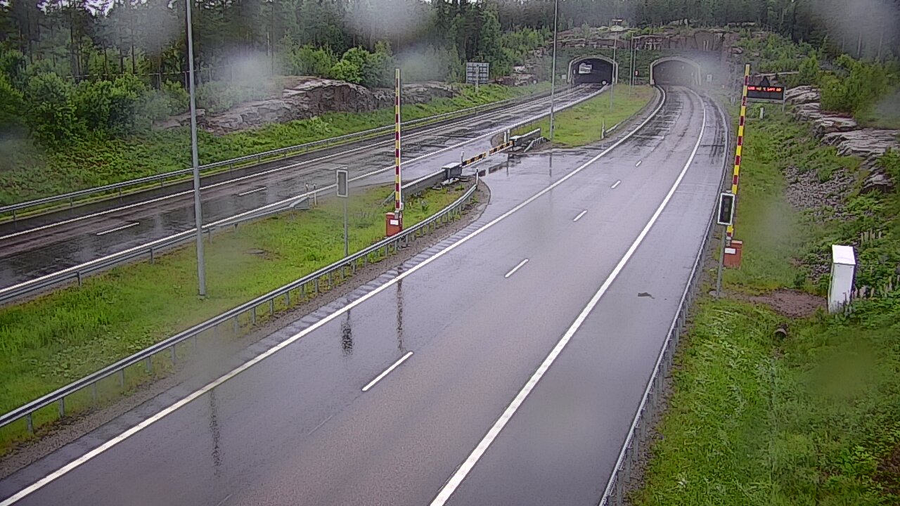Kelikamerat Kuva Tie 7 Virolahti, Vaalimaan tunneli, puomi itä, Virolahti, Kymenlaakso