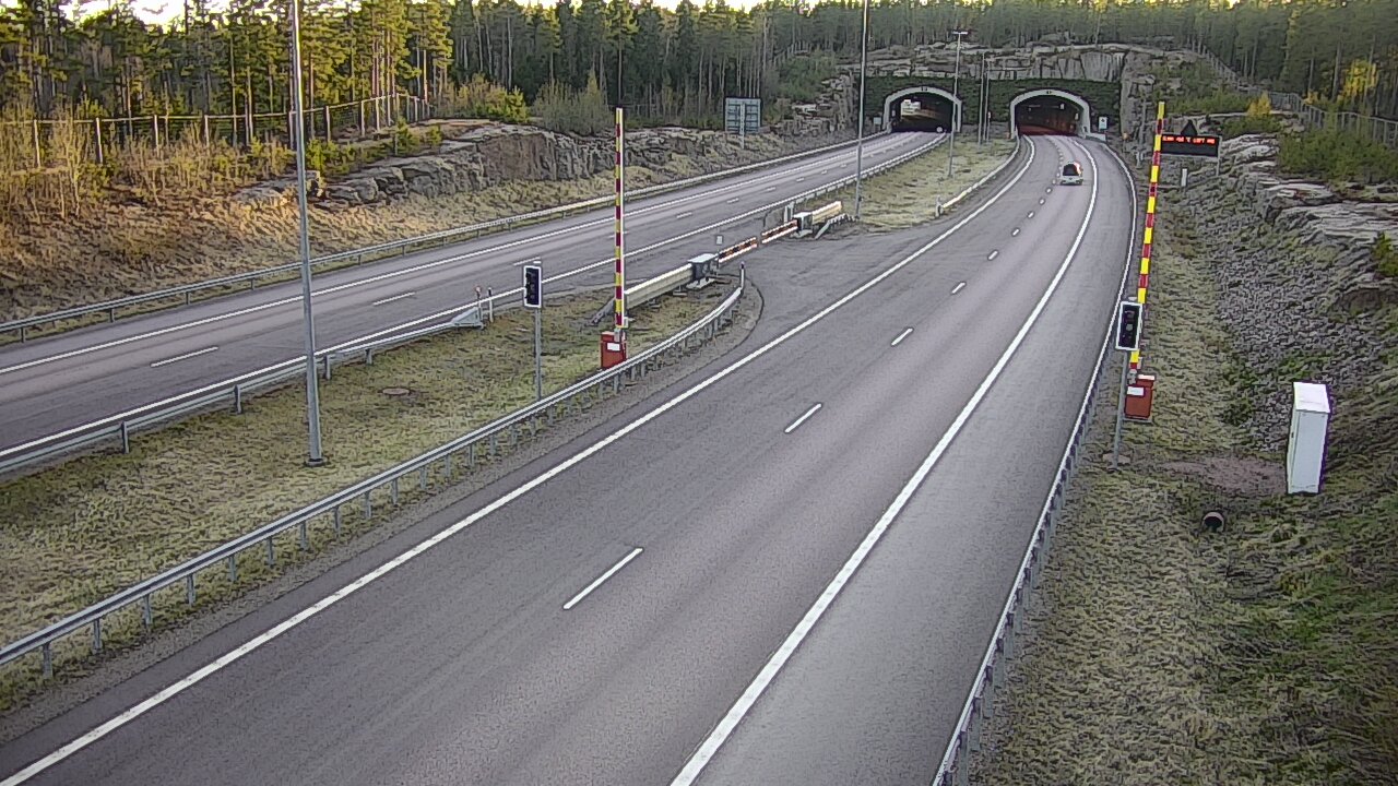 Kelikamerat Kuva Tie 7 Virolahti, Vaalimaan tunneli, puomi itä, Virolahti, Kymenlaakso