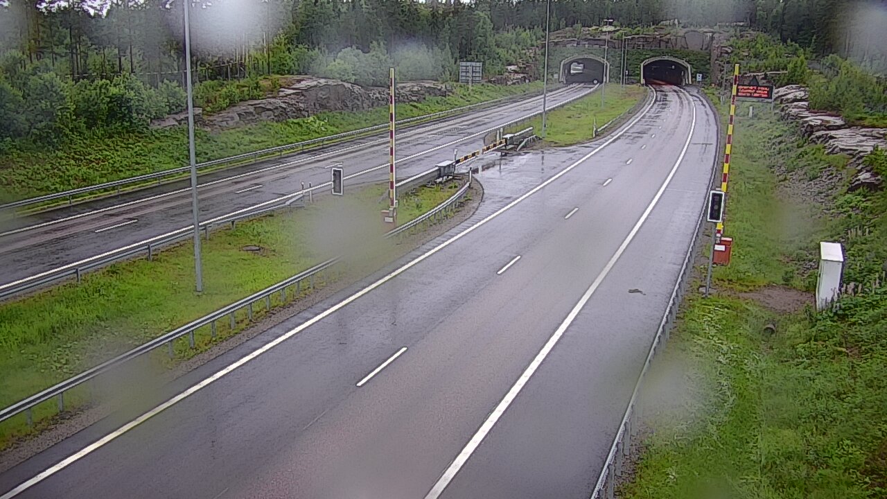 Kelikamerat Kuva Tie 7 Virolahti, Vaalimaan tunneli, puomi itä, Virolahti, Kymenlaakso