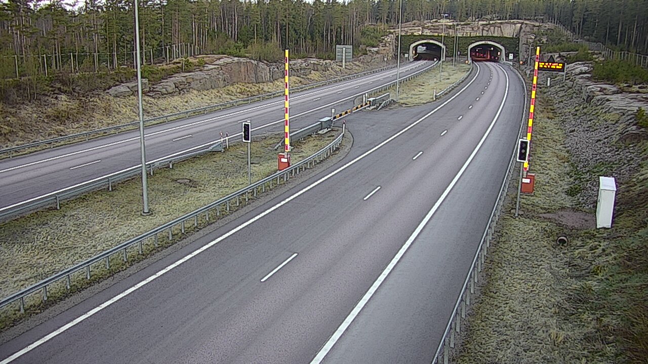 Weather Camera Image Väg 7 Vederlax, Vaalimaan tunneli, bom öst, Virolahti, Kymenlaakso
