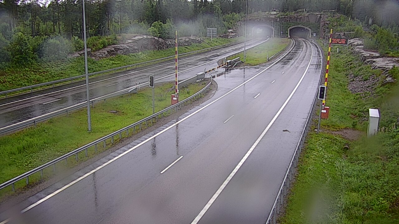 Kelikamerat Kuva Tie 7 Virolahti, Vaalimaan tunneli, puomi itä, Virolahti, Kymenlaakso