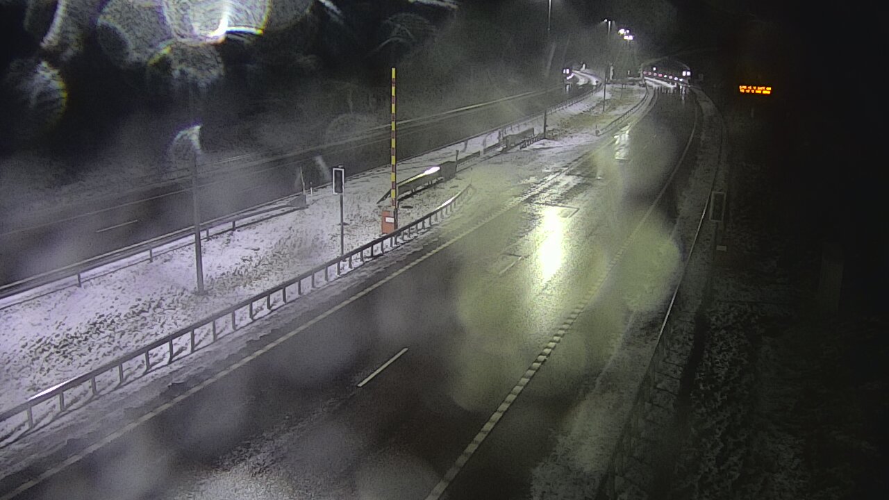 Weather Camera Image Väg 7 Vederlax, Vaalimaan tunneli, bom öst, Virolahti, Kymenlaakso