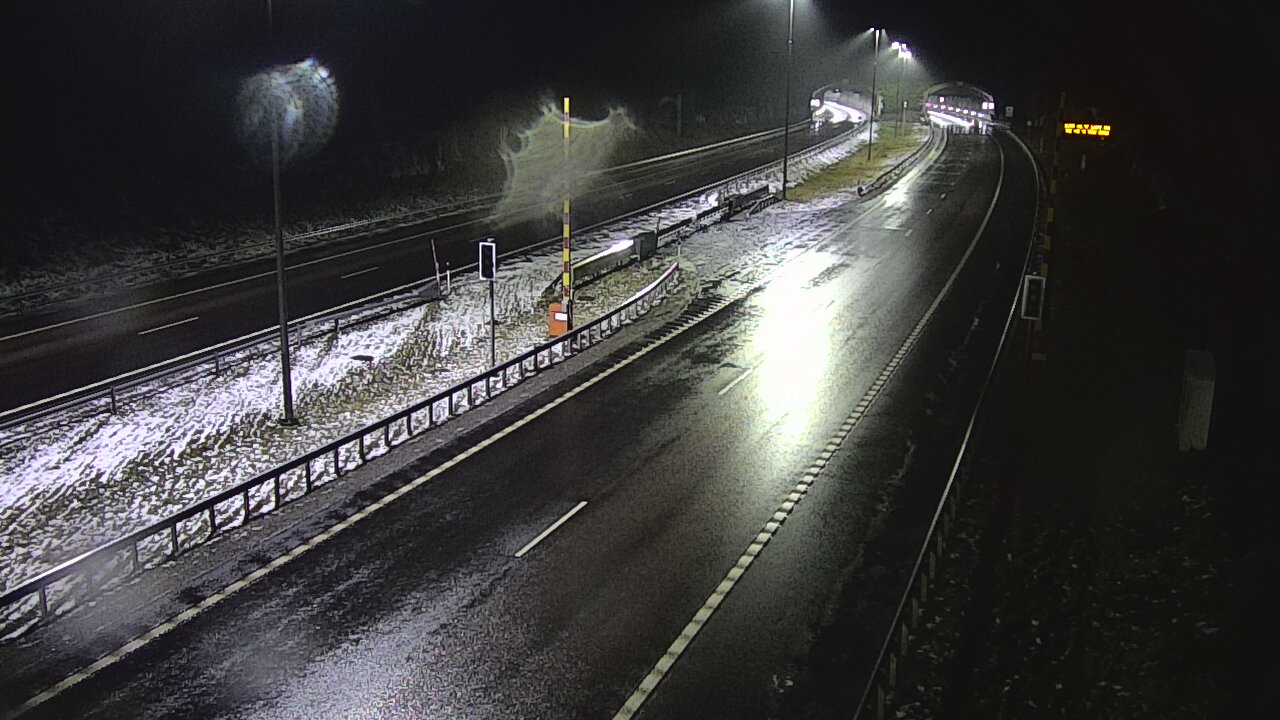 Weather Camera Image Väg 7 Vederlax, Vaalimaan tunneli, bom öst, Virolahti, Kymenlaakso