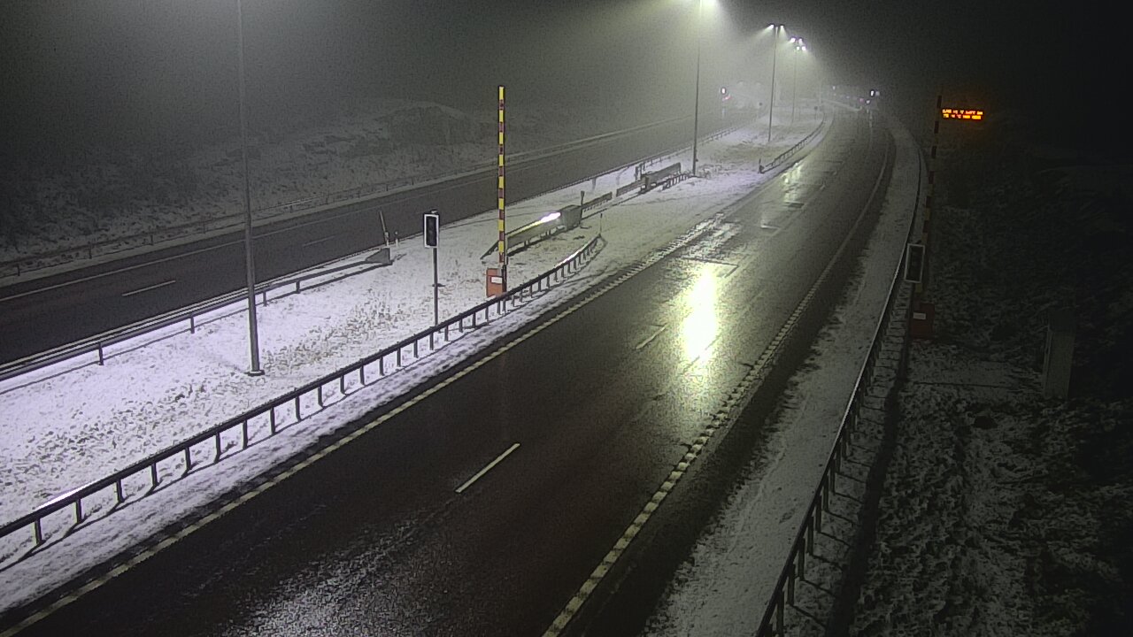 Weather Camera Image Väg 7 Vederlax, Vaalimaan tunneli, bom öst, Virolahti, Kymenlaakso