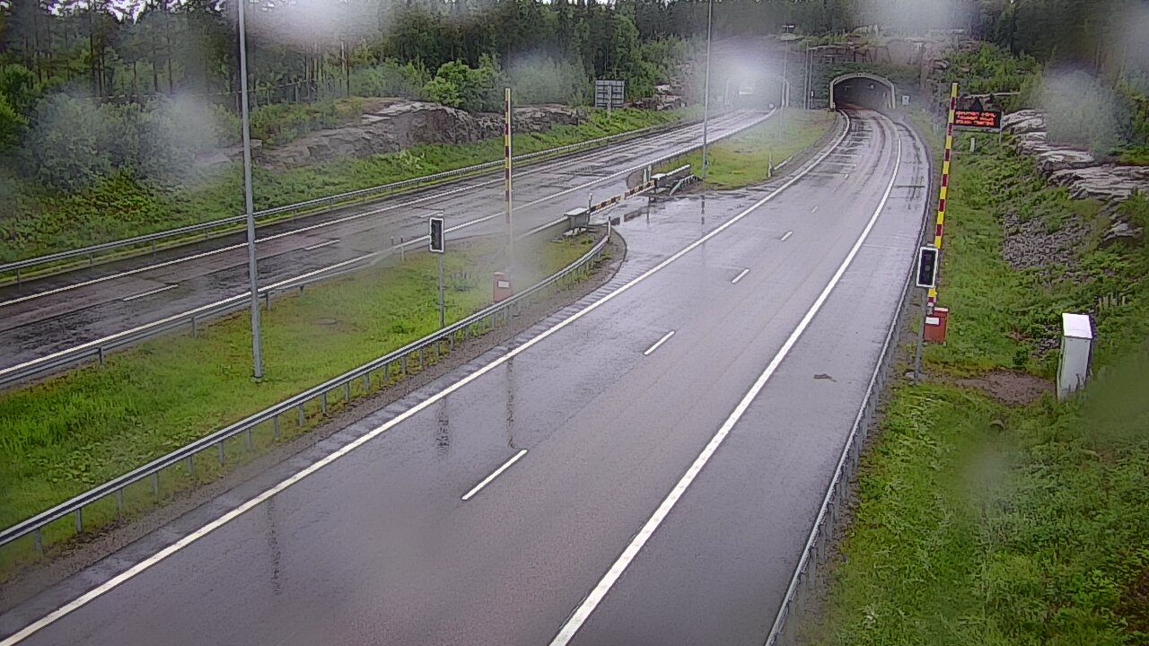 Kelikamerat Kuva Tie 7 Virolahti, Vaalimaan tunneli, puomi itä, Virolahti, Kymenlaakso