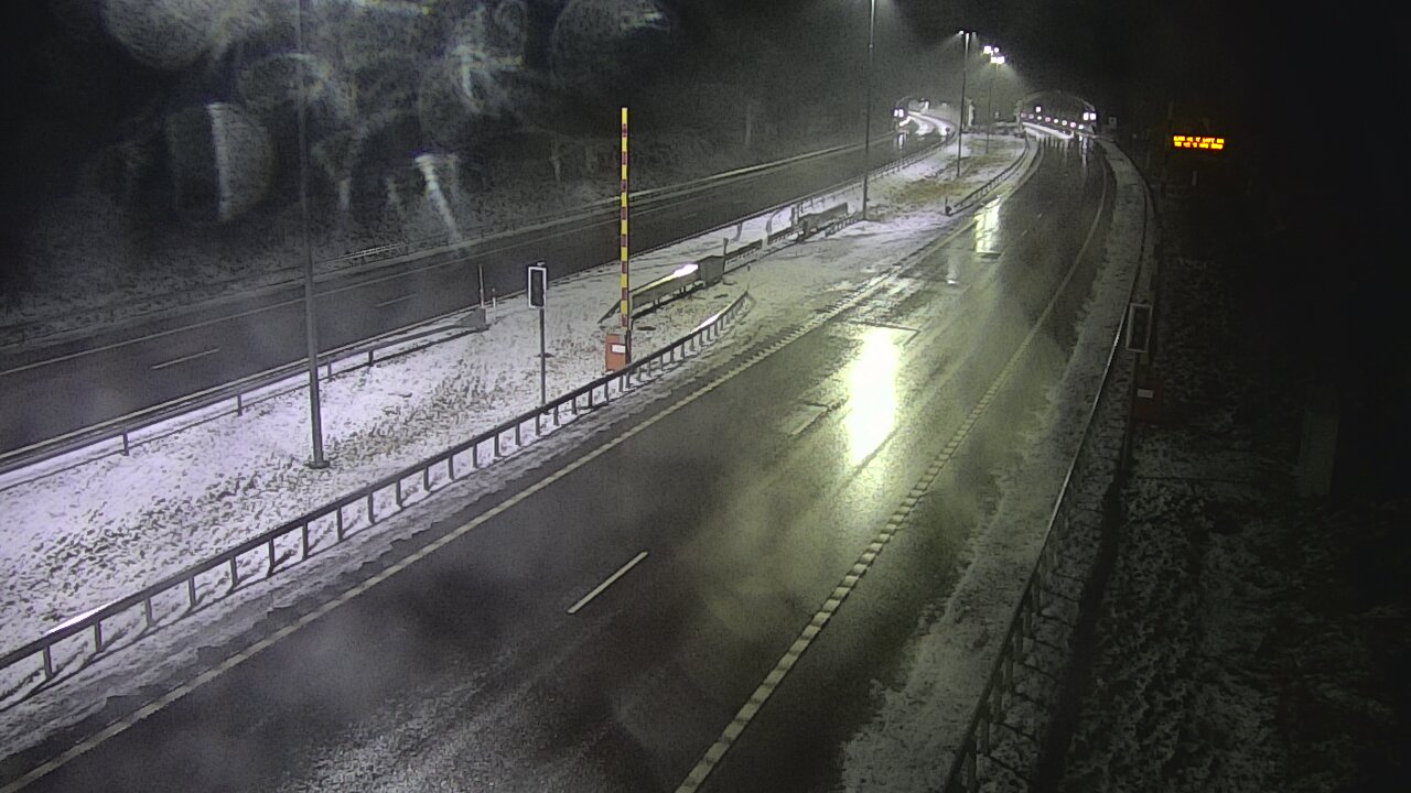 Weather Camera Image Väg 7 Vederlax, Vaalimaan tunneli, bom öst, Virolahti, Kymenlaakso
