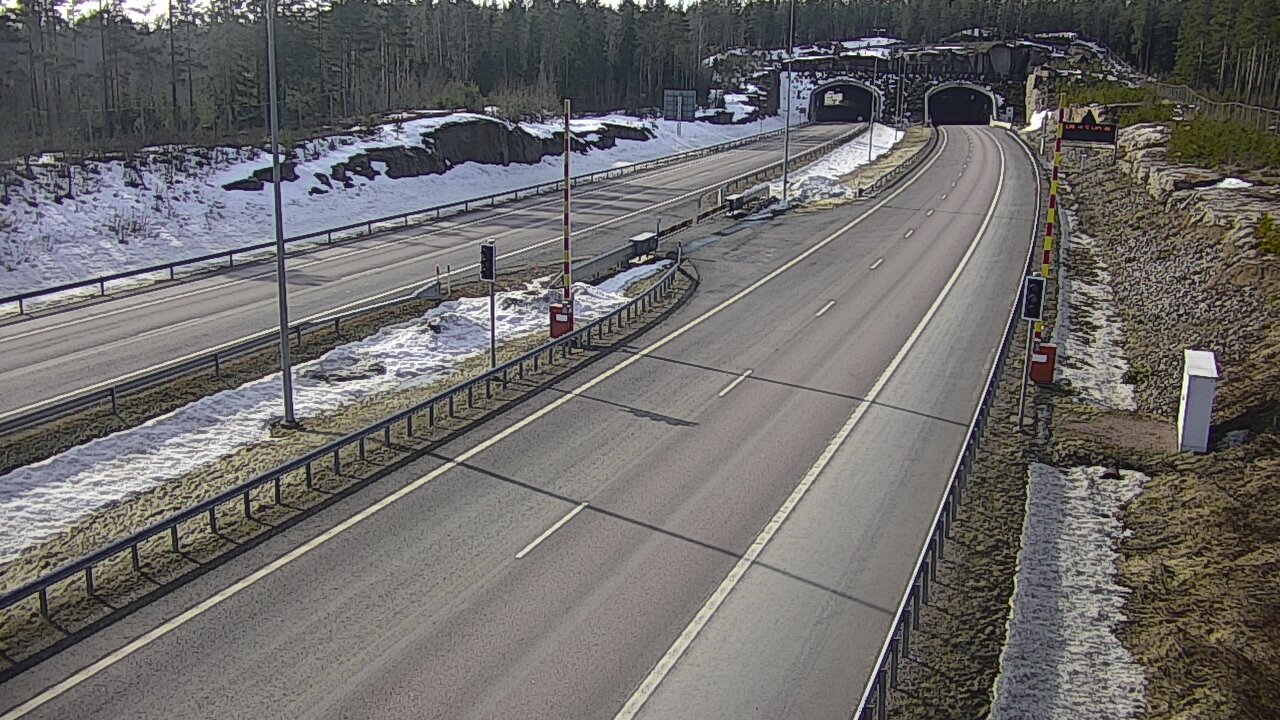 Kelikamerat Kuva Tie 7 Virolahti, Vaalimaan tunneli, puomi itä, Virolahti, Kymenlaakso