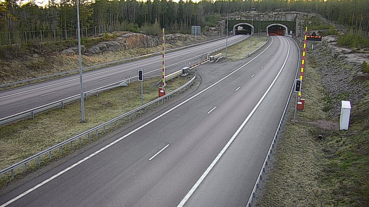 Kelikamerat Kuva Tie 7 Virolahti, Vaalimaan tunneli, puomi itä, Virolahti, Kymenlaakso